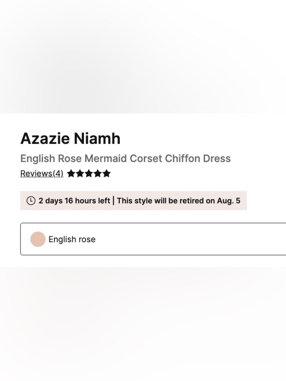 Azazie Niamh English Rose Chiffon Dress - Picture 7 of 8